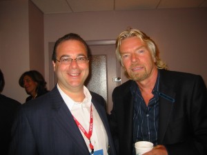 Peter Winick and Richard Branson Peter Winick and Richard Branson